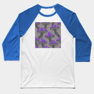 Sparkling Mushroom Pattern 4 Baseball T-Shirt